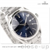 オメガ 腕時計 ＆送料込 OMEGA シーマスター アクアテラ メンズ 腕時計 デイト クォーツ ブルー2517.80
