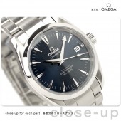 オメガ 腕時計 ＆送料込 OMEGA シーマスター アクアテラ メンズ 腕時計 自動巻き ブルー2504-80