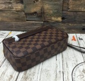 ルイヴィトン ポシェット・サンポール　ダミエ・キャンバス　カードケース　 財布　ハンドバッグ コーヒー N41219