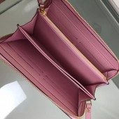 ルイヴィトン　ポルトフォイユ・クレマンス　カーフスキン　モノグラム　 カードケース　小銭入れ　長財布　ピンク　M60171