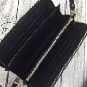 ルイヴィトン ジッピー･ウォレット カーフスキン モノグラム カードケース 小銭入れ 長財布 ブラックM60571