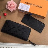 ルイヴィトン　ポルトフォイユ・クレマンス　カーフスキン　モノグラム　 カードケース　小銭入れ　長財布　ピンク　M60171